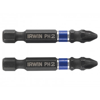 IRWIN Impact Screwdriver Bits Phillips PH2 50mm (Pack 2)
