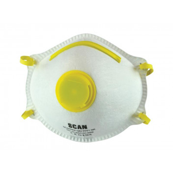 Scan Moulded Disposable Mask Valved FFP1 Protection (Pack 3)