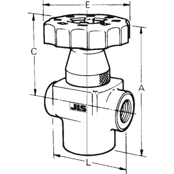 3/8\" Balanced Shut-off Valve Type 509 - In-Line Ports W50904S