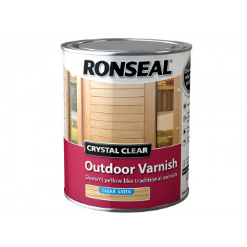 Ronseal Crystal Clear Outdoor Varnish Satin 750ml