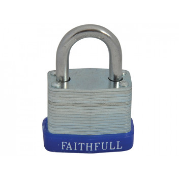 Faithfull Laminated Steel Padlock 30mm 3 Keys