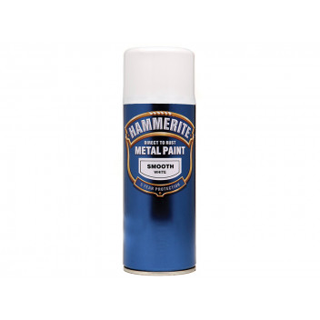 Hammerite Direct to Rust Smooth Finish Aerosol White 400ml