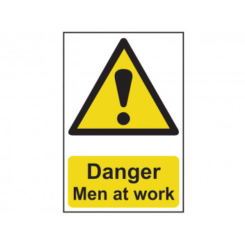 Scan Danger Men At Work - PVC 400 x 600mm