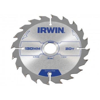 IRWIN Construction Circular Saw Blade 130 x 20mm x 20T ATB