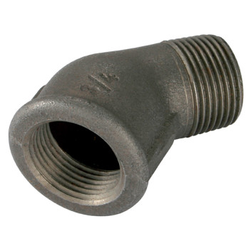1/2\" BSP/T M/FEM 45? ELBOW BLACK GF121