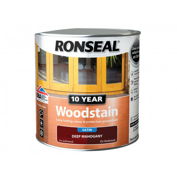 Ronseal 10 Year Woodstain Deep Mahogany 2.5 litre