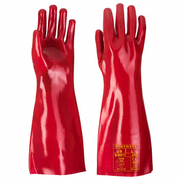 A445 PVC Gauntlet Red XL