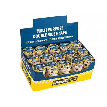 Everbuild Double-Sided Tape 50mm x 5m Display 30 Pieces