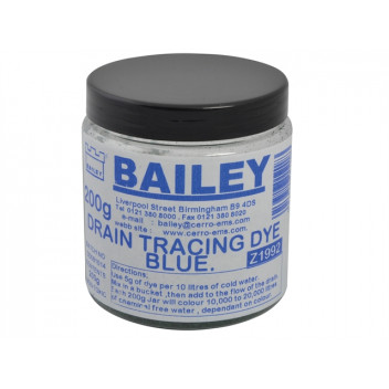 Bailey 1992 Drain Tracing Dye - Blue