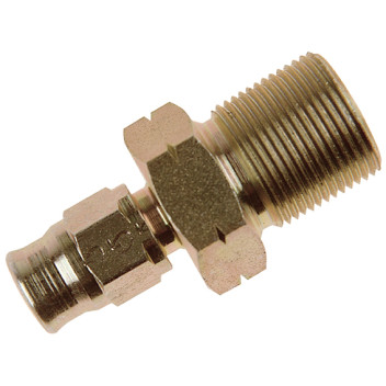 M10 x 1 Metric Reusable Bulkhead for 600 Hose Zinc Plated CS