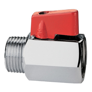 1/2\"BSPM x 1/2\"BSPF Brass Ball Valve Mini