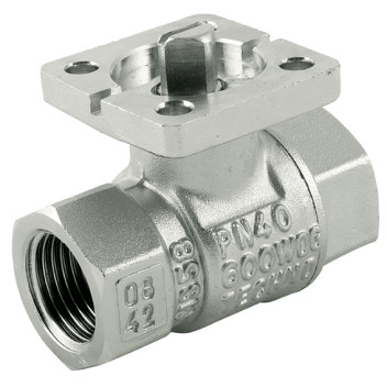 1/4\" BSPP 316 SS Ball Valve 2Piece