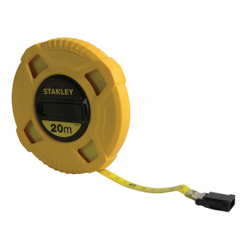 Stanley Tools Closed Case Fibreglass Long Tape 20m (Width 13mm)