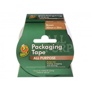 Shurtape Duck Tape Packaging Tape 50mm x 25m Brown