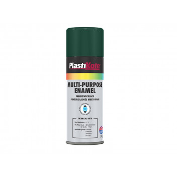 PlastiKote Multi Purpose Enamel Spray Paint Gloss Green 400ml