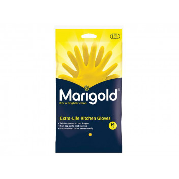 Marigold Extra-Life Kitchen Rubber Gloves - Medium (6 Pairs)