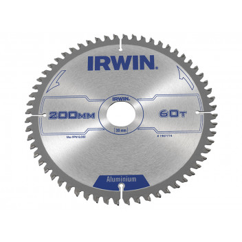 IRWIN Professional Aluminium Circular Saw Blade 200 x 30mm 60T TCG