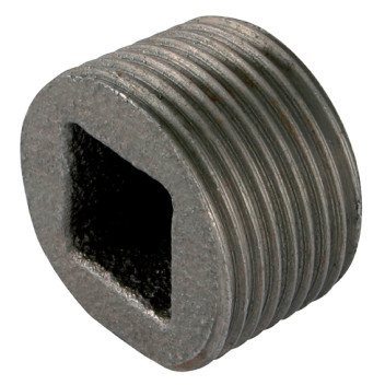 1\" BSPP RECESSED PLUG BLACK GF596