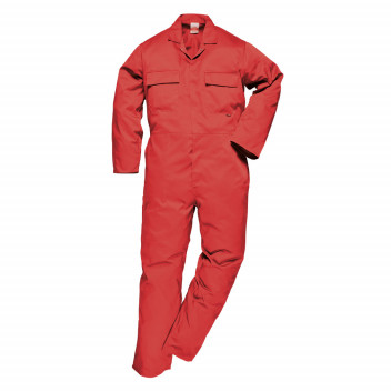 S999 Euro Work Coverall Red Medium