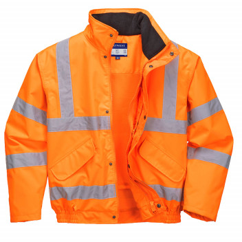 RT62 Hi-Vis Breathable Mesh Lined Jacket Orange Large
