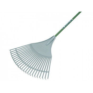 Bulldog Evergreen Plastic Leaf Rake Aluminium Shaft