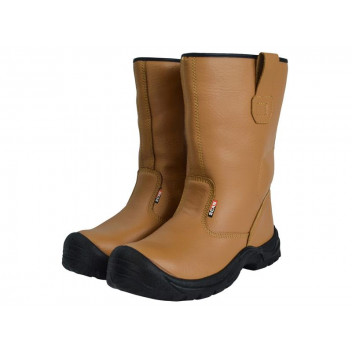 Scan Texas Lined Tan Rigger Boots UK 9 EUR 43