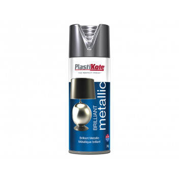 PlastiKote Brilliant Metallic Spray Silver 400ml