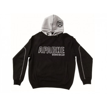 Apache Hooded Sweatshirt Black / Grey - XL (48in)