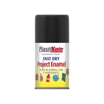 PlastiKote Fast Dry Enamel Aerosol Gloss Black 100ml