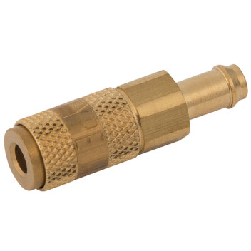 02MM HOSETAIL COUPLING BRASS UNPLATED