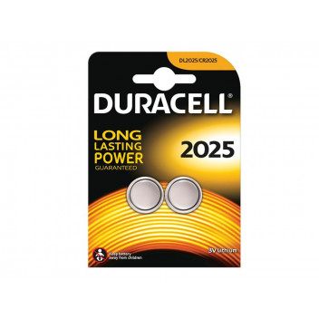 Duracell CR2025 Coin Lithium Battery (Pack 2)