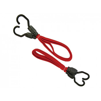 Faithfull Flat Bungee Cord 76cm (30in) Red 2 Piece