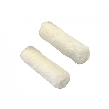 Faithfull Medium Pile Mini Roller Refills 100mm (4in) Pack of 2