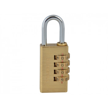 Faithfull Brass Combination Padlock 28mm