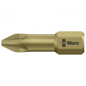 Wera 855/1 TH Pozidriv Torsion Extra Hard Bits PZ3 x 25mm (Card 2)