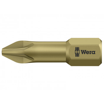 Wera 855/1 TH Pozidriv Torsion Extra Hard Bits PZ3 x 25mm (Card 2)