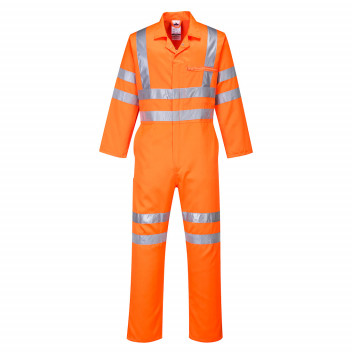 RT42 Hi-Vis Poly-cotton Coverall RIS Orange Large