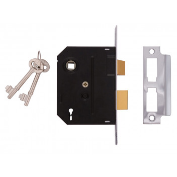 UNION 2295 2 Lever Mortice Sashlock Polished Brass 76mm 3in Box