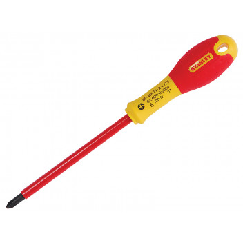 Stanley Tools FatMax VDE Insulated Screwdriver Phillips Tip PH2 x 125mm