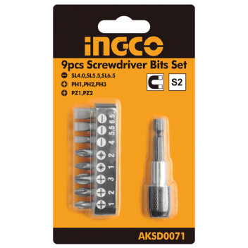 9 PCS SCREWDRIVER BITS SET
