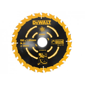 DEWALT Extreme Framing Circular Saw Blade 190 x 30mm x 24T