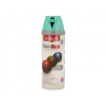 PlastiKote Twist & Spray Matt Classic Teal 400ml