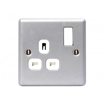 Masterplug Metal Clad Switched Socket 1-Gang 13A