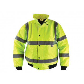 Scan Hi-Vis Yellow Bomber Jacket - XXL (52in)