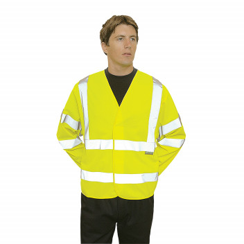 C473 Hi-Vis Two Band & Brace Jacket Yellow LXL