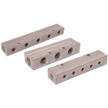 MAINFOLD 1/8\" BSP X 2 X M5METRIC 6X1ROW