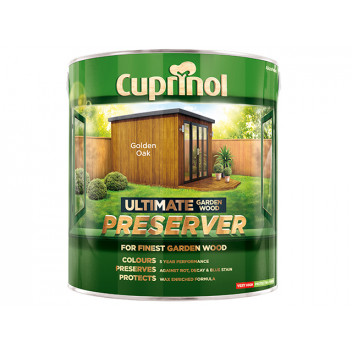 Cuprinol Ultimate Garden Wood Preserver Golden Oak 4 litre