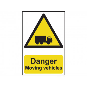 Scan Danger Moving Vehicles - PVC 400 x 600mm