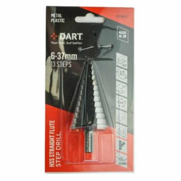 DART 6-37mm Straight Flute Step Drill SSTF136-37