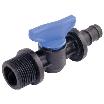 3/4\" BSPP Plastic Ball Valve 20mm Hose ID